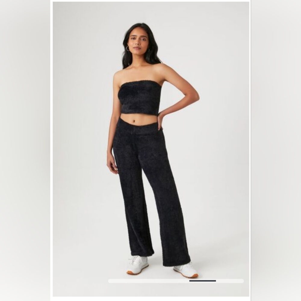 Fuzzy Sweater knit tube top, Forever 21